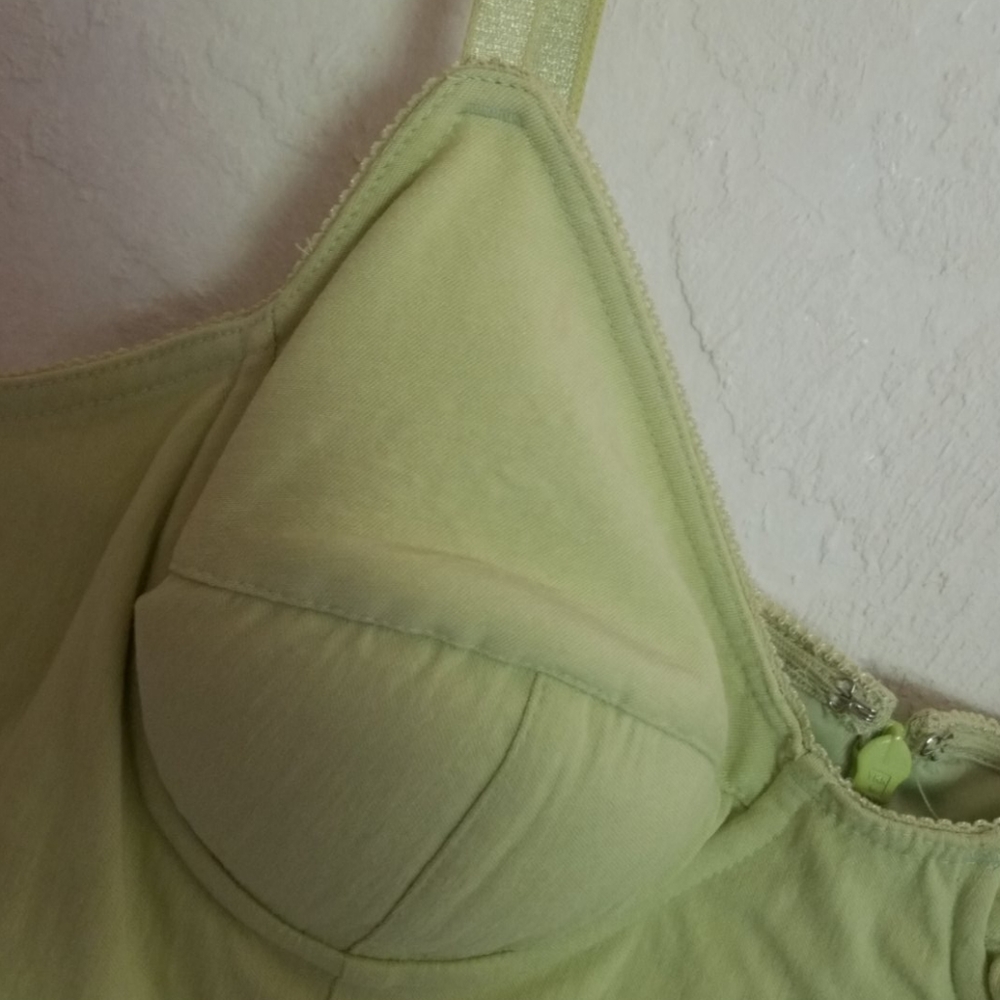 Spring Green Mini Dress - Picture 2 of 4